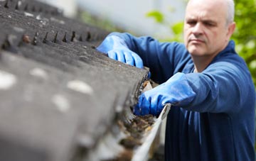 cleaning and inspecting Bovington Camp roofs